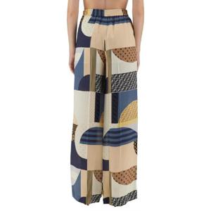 FENDI PATCHWORK PRINT SILK PANTS FR6494AUQMF1SAT