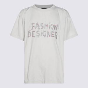 발렌시아가   반팔 티셔츠 SS25 824285TSVC59012 5576025 White