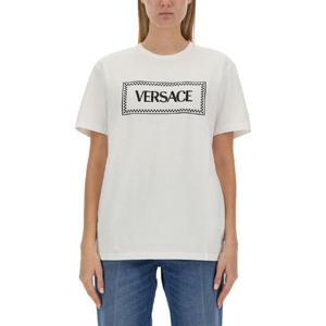 베르사체   반팔 티셔츠 FW23 10118821A085732W020 2220525 WHITE