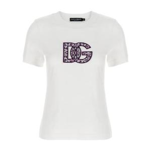 돌체앤가바나   반팔 티셔츠 FW25 F8N08ZGDC6UW0800 5772780 White