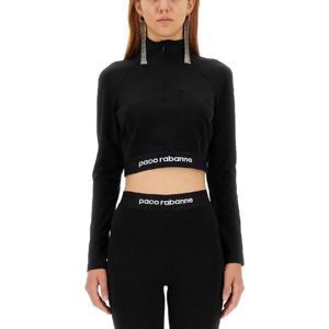 파코라반   긴팔 티셔츠 FW23 23AJTO609PA0092P001 1992347 BLACK