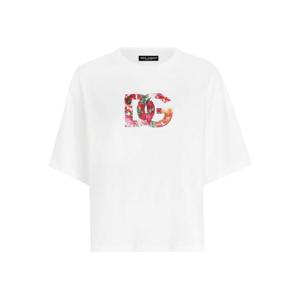 돌체앤가바나   반팔 티셔츠 FW25 F8V57TGDC7SW0800 5892088 White