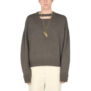 엠부시 스웨터 BMHE013 F21KNI0015656 MILITARY GREEN