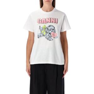 가니   반팔 티셔츠 FW25 T43343575151 6388399 White