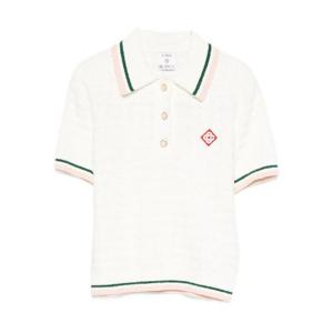 카사블랑카   반팔 티셔츠 FW25 KW 1017 01  5803340 WHITE