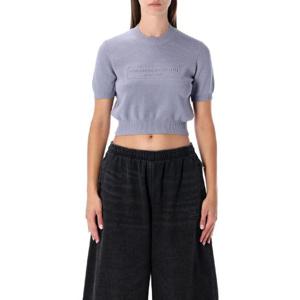 알렉산더 왕   반팔 티셔츠 FW25 1KC3231037530A 6479518 LAVENDER GREY
