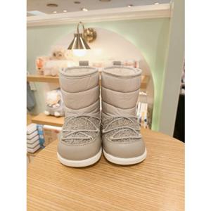 [압소바] (그레이) 25FW 퐁퐁 삑삑이 패딩부츠 (A2D31901)