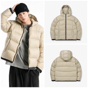 [휠라] FILA 25년 남여공용 립스탑 후드 다운 FS254DJ01X003260 베이지