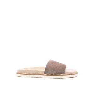 Brunello Cucinelli 스웨이드 슬라이더 샌들 MZUSILY236CBF62