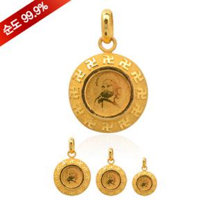 순금 불교 달마도 펜던트 7.5g 24k [K2822]