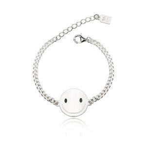 [알로하골드] 심플스마일 미아방지 실버팔찌