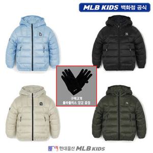 [백화점][MLB키즈US] (7ADJB0256) [플리스장갑증정] 아웃도어 에어쉘 립스탑 경량 덕다운 아동패딩 키즈패딩