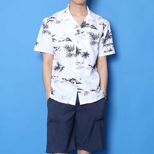 [빌리버스] 남자 반팔 셔츠 BSD103 패턴 일반핏 하와이안 남방
