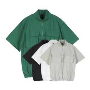 럭스골프 남성 스트리트 아웃포켓 반팔 아노락 PF4M803