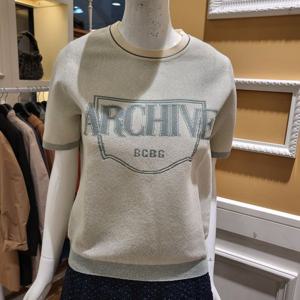 [BCBG] 비씨비지 여름24 아카이브 로고  니트 B4B4K414