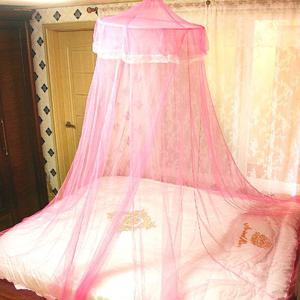 모기장 컬러 캐노피 레이스모기장 핑크
