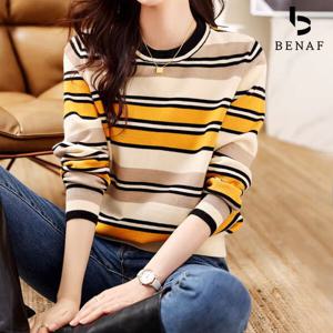 [베나프]달리 배색 긴팔니트_BI3LK004