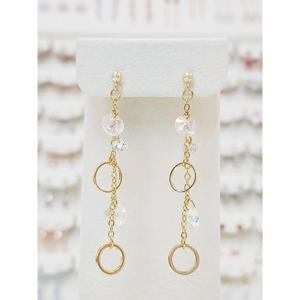 볼라레 세이브존03 볼라레 14k 라인스톤 롱 드롭귀걸이 SAVGF297