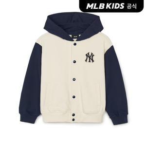 [MLB키즈]바시티 스냅 후드 NY (D.Cream)7AHDV0144-50CRD