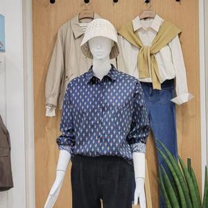 클리지 DP01 레트로 꽃프린트 셔츠 CO6WBL31