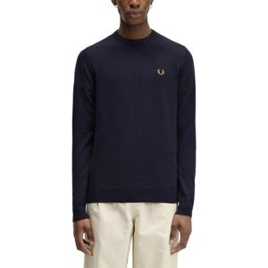 프레드페리 남성 네이비 로고 라운드넥 긴팔니트 FPK960151_795