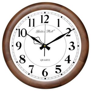 GB3017 무소음 원목 원형 벽시계