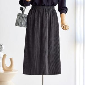 [커스텀에이블]스웨이드 골지 허리밴딩 스커트_C2410SK606C