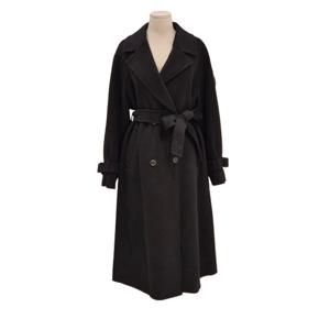 [비지트인뉴욕]더블 레이어 벨티드 롱코트VACHC42
