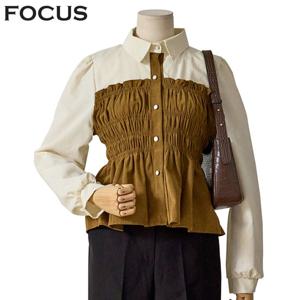 [포커스]쥬드 스모킹 블라우스_FW4J3BL3100