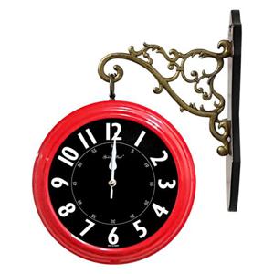 GB2309 양면벽시계 레드 블랙