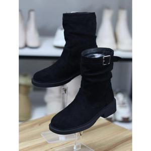 바이로쏘 세이브존06 라운드 토 스웨이드 로우힐 3.5cm 앵클부츠 (BY)24F12280AH2