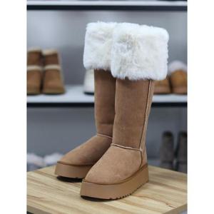 바이로쏘 세이브존06 스웨이드 퍼안감 플랫폼 통굽 4.5cm 롱부츠 (BY)24F12317BG1