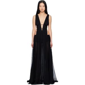25 FW 미러 팔레 여성 블랙 비너스 맥시 드레스 251991F055005