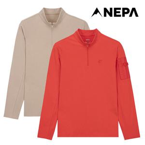 [택가104,000원] 네파 여성 마운틴 소매 포켓 집업티셔츠 7I25400