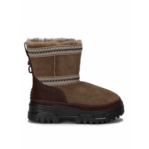 [UGG] 라프리마 여성 앵클 부츠 W 클래식 미니 Trailgazer 1158322HICKORY Dark Brown /8