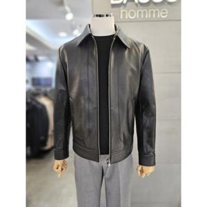 바쏘옴므 세이브존03 바쏘옴므 25S/S 블랙 천연 양가죽 램 스킨 기본에리 블루종 점퍼 WSAGZ5GU11ABKA