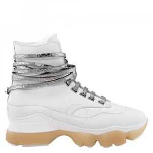 지아니코 카일리 화이트 카프 파이톤 디테일 스니커즈 GI0249 40GG 3096 I034