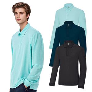 콜핑 남성 하이쿨 흡습속건 등산 긴팔 카라 티셔츠 KSC048VT3M