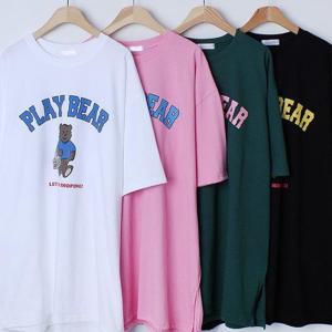 [시드마켓]플레이 베어 박시 반팔티 303O121S 빅사이즈 여성 502