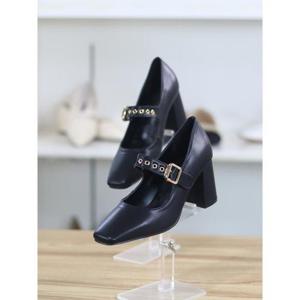 바이로쏘 세이브존06 벨티드 메리제인 청키힐 7cm 펌프스 (BY)24S11358BC1