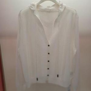 Destijl HC06 짧은 봄느낌 벌집 브이넥 피치후드 가디건 D2521cd01W