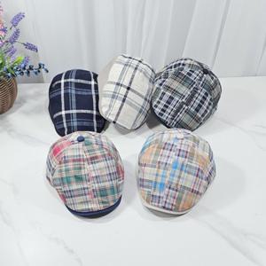 럭스골프 여성 체크 베레모 헌팅캡 골프모자 SMACC126