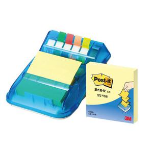 3M 팝업 디스펜서 콤보팩 KR-2001 76x76mm 메모지 메모디스펜서 메모지디스펜서 팝업메모 메모지 점착메모
