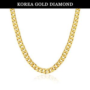[한국금다이아몬드] 남자 순금 목걸이 면 체인 24K 75g