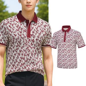 콜핑 남성 PK 프린트 등산 반팔 카라 티셔츠 KSC474PT5M