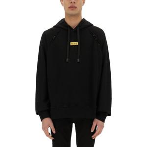 베르사체 프론트 로고 코튼 후드 78GAI314 F0010899