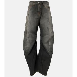 아크네 2006F 디스트레스드 로우라이즈 와이드 진 P01008071