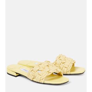 지미추 Chara 우븐 라피아 샌들 P01051831