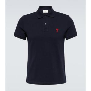 Ami Paris Ami De Cur 코튼 피케 폴로 셔츠 P00832235