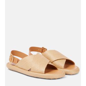 Tods 우븐 레더 트리밍 샌들 P01048135